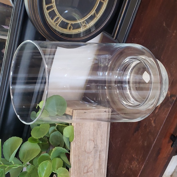 CRATE&BARREL Glass Hurricane Candle Holder Vase - Picture 3 of 8